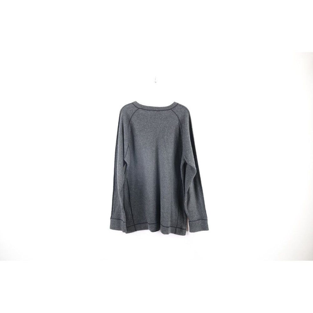 Vintage The North Face Mens Large Spell Out Wool Blend Knit Crewneck Sweater - Picture 6 of 8